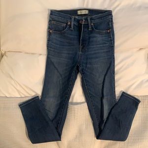 Madewell 10” high rise skinny